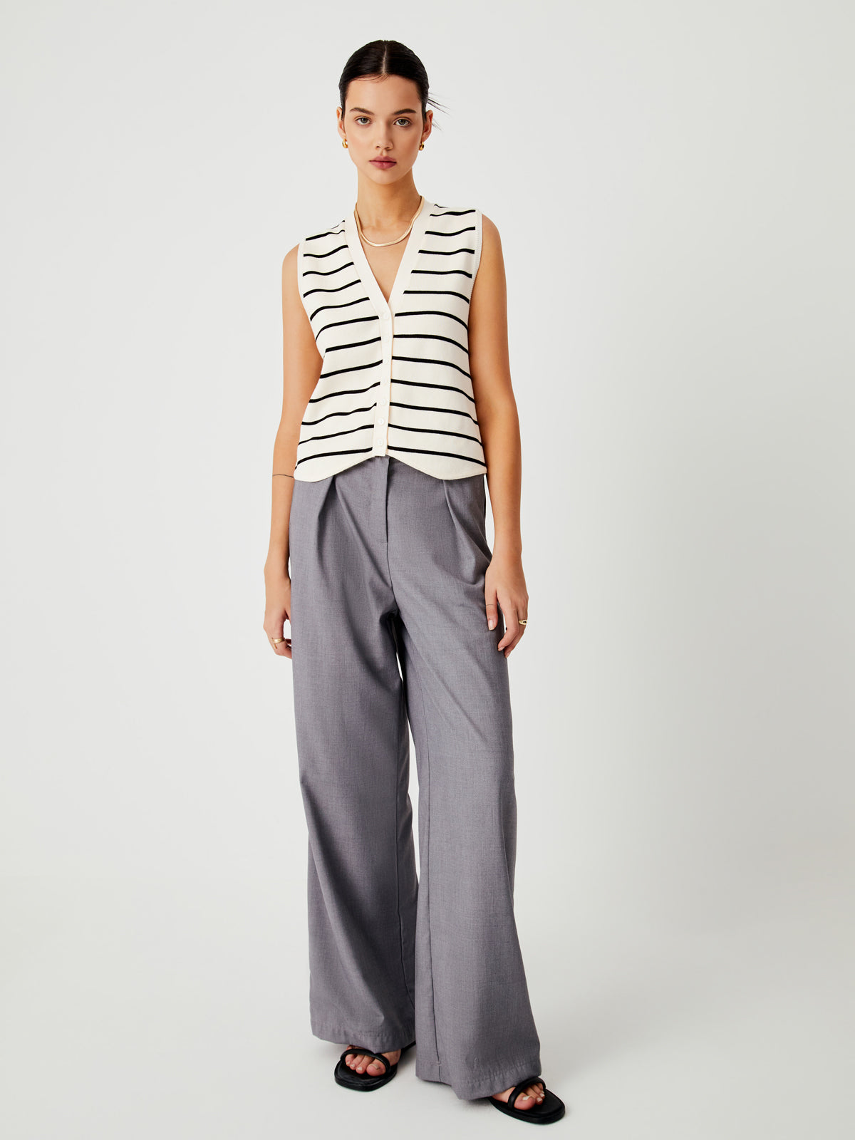 Effortless Stripe Yelek