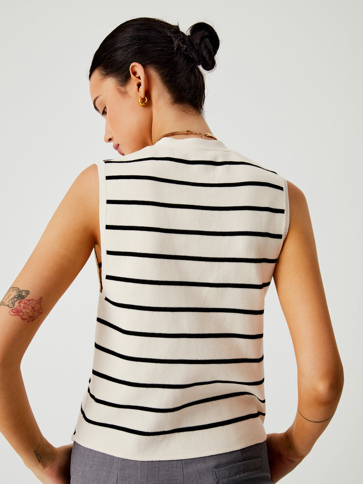 Effortless Stripe Yelek