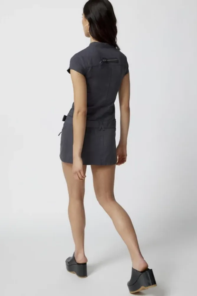 Belted Cargo Mini Elbise
