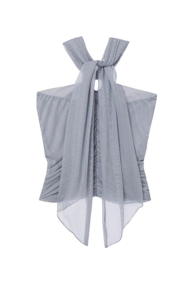 Gray Ruched Camisole Üst