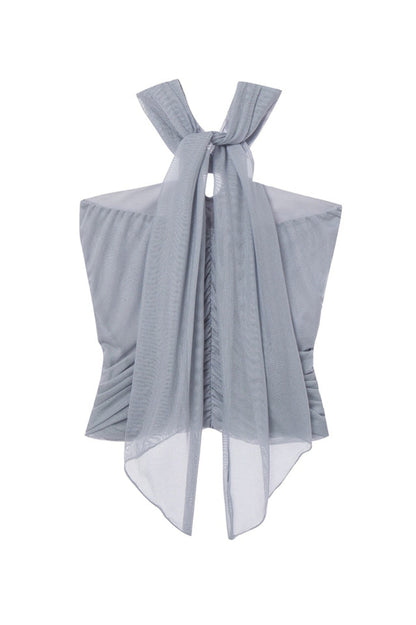 Gray Ruched Camisole Üst