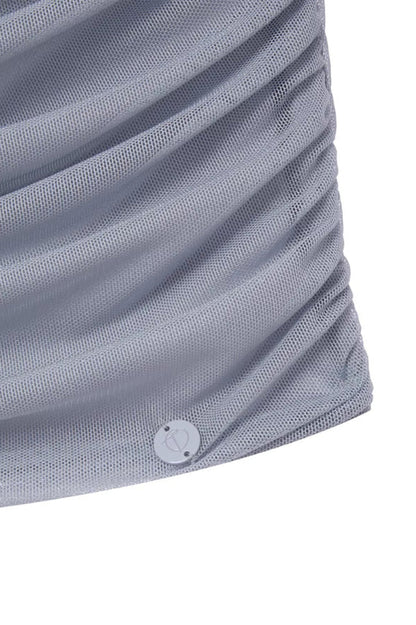 Gray Ruched Camisole Üst