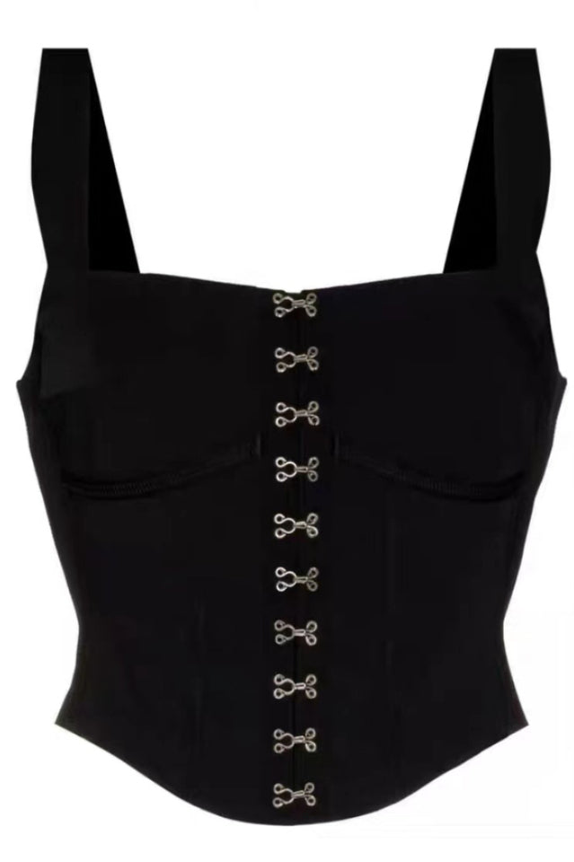 Black Lara Corset Üst