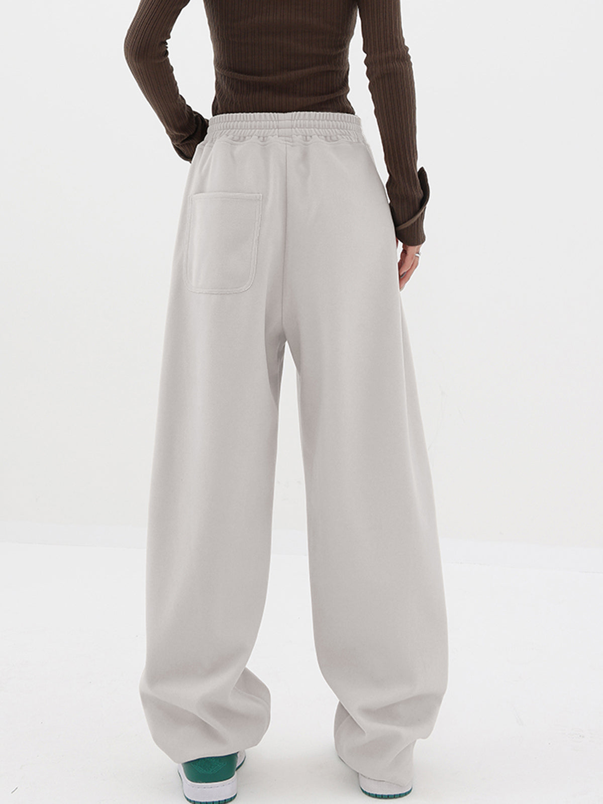 Baggy Solid Wide Leg Pantolon