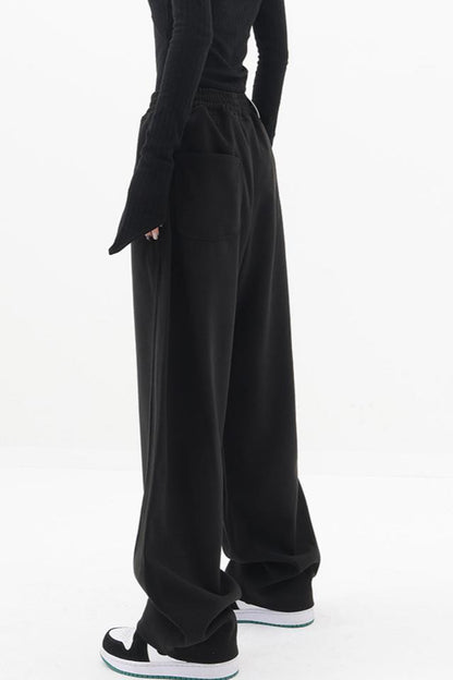 Baggy Solid Wide Leg Pantolon