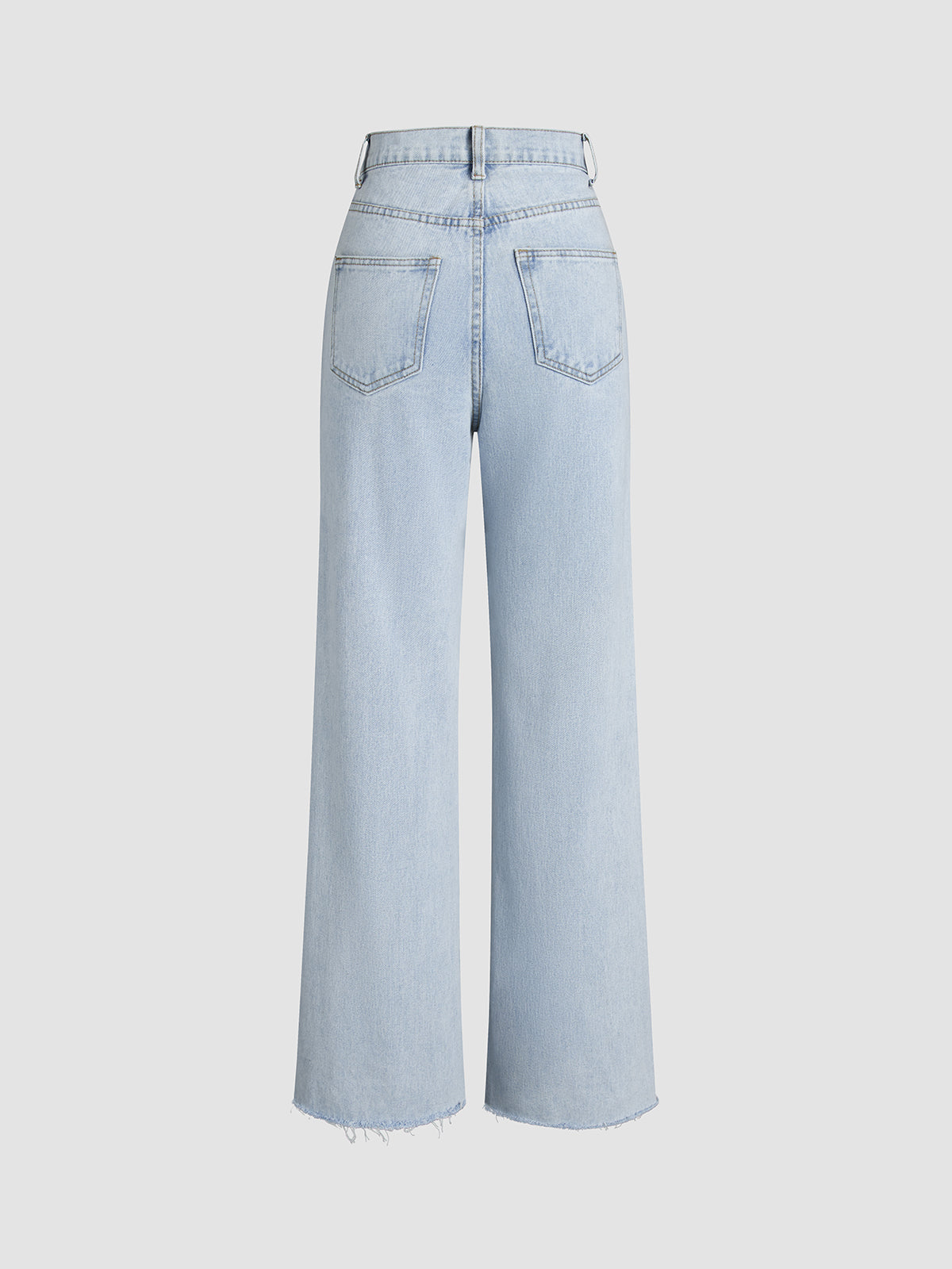 Denim Straight Leg Kot pantolon