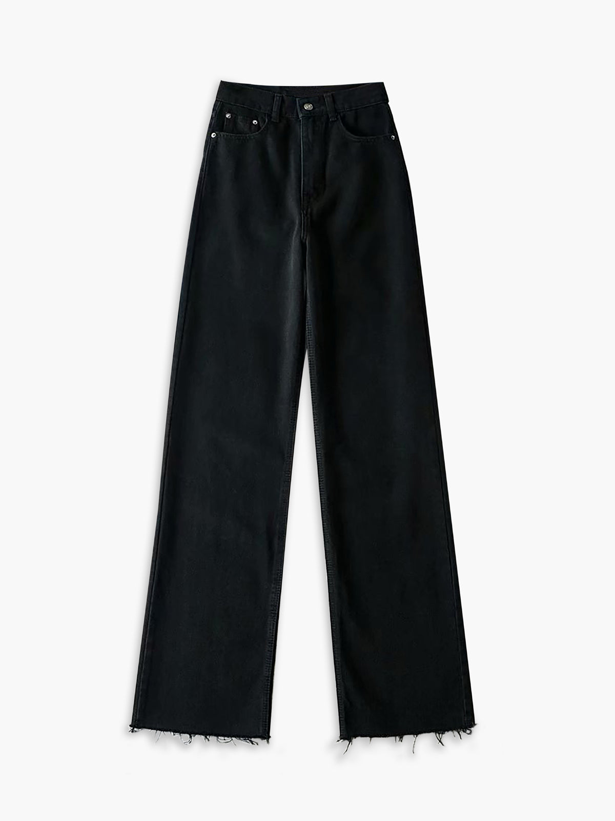 Denim Straight Leg Kot pantolon