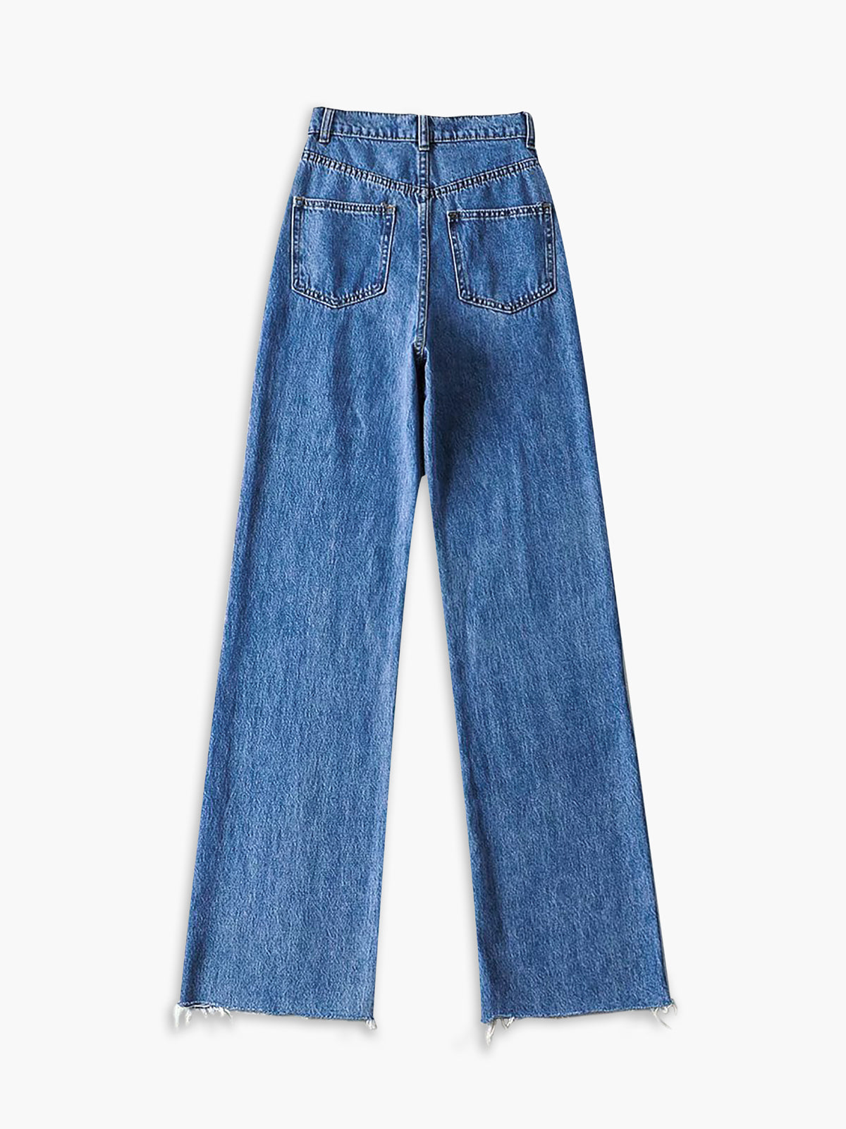 Denim Straight Leg Kot pantolon
