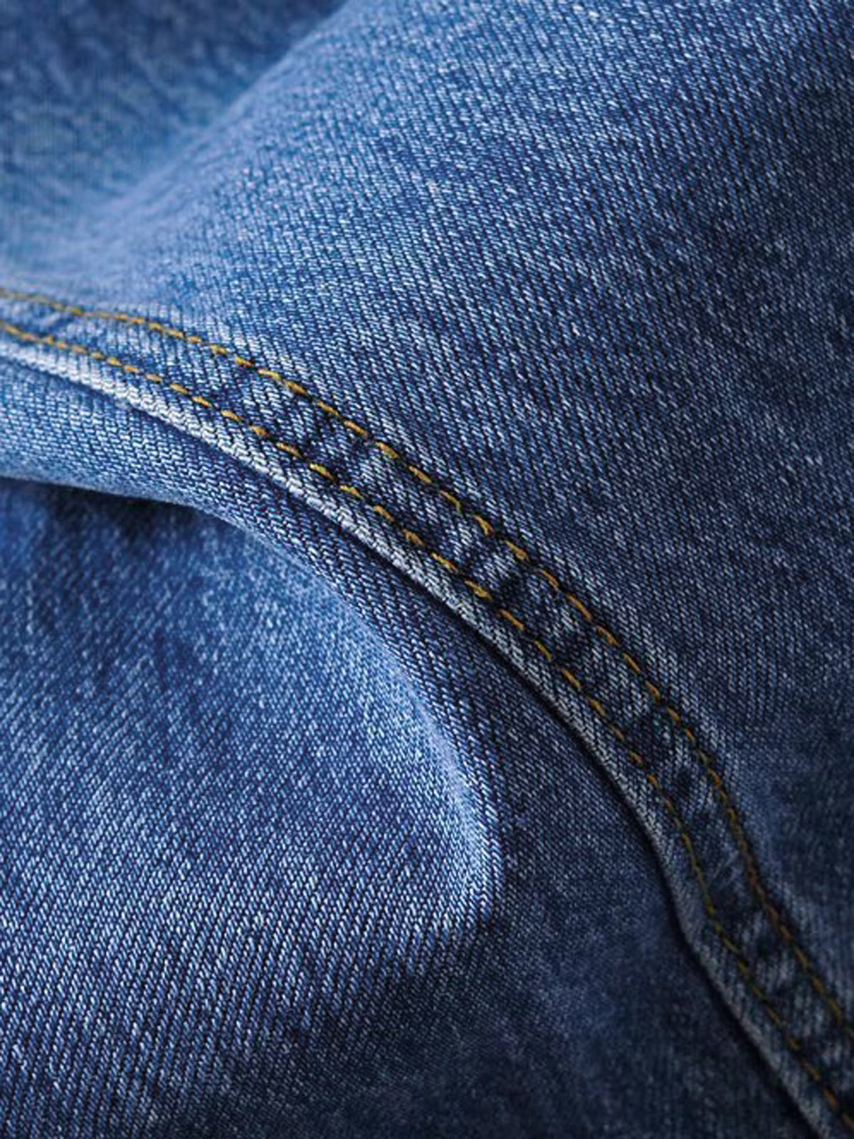Denim Straight Leg Kot pantolon
