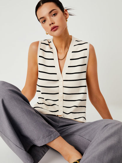 Effortless Stripe Yelek