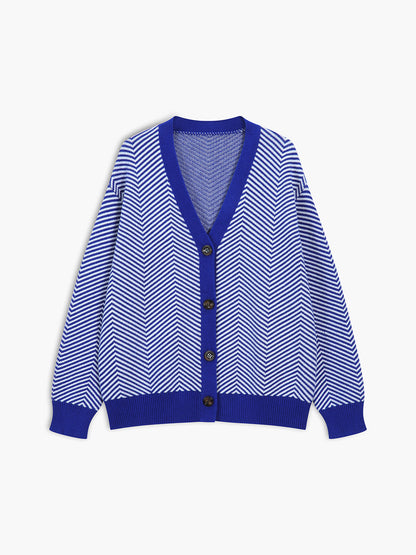 Oversized Herringbone Hırka