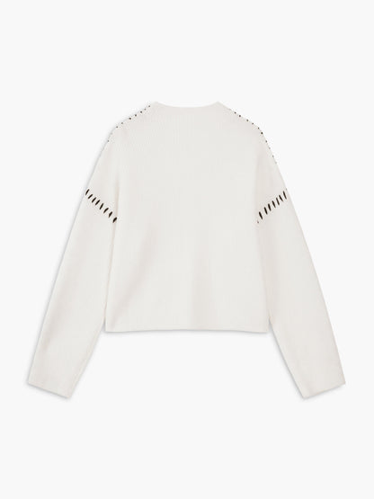 Shift The Focus Oversized Mock Neck Kazak