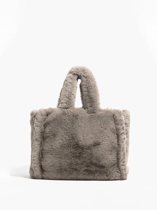 Furry Tote Çanta