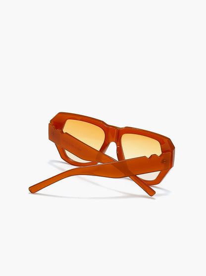Vintage Polygon Cat Eye Rivets Güneş Gözlüğü