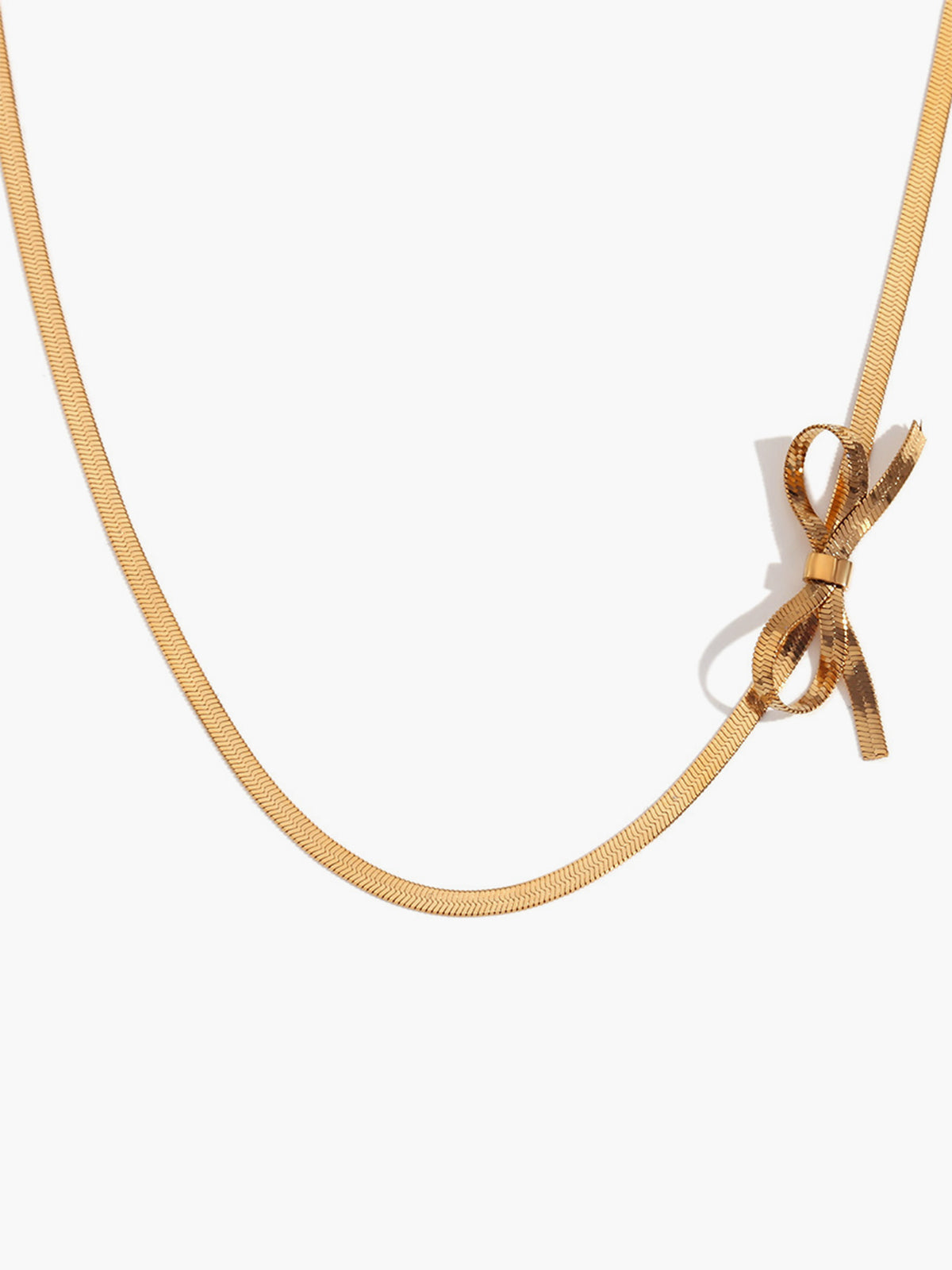 Gold Bow Kolye