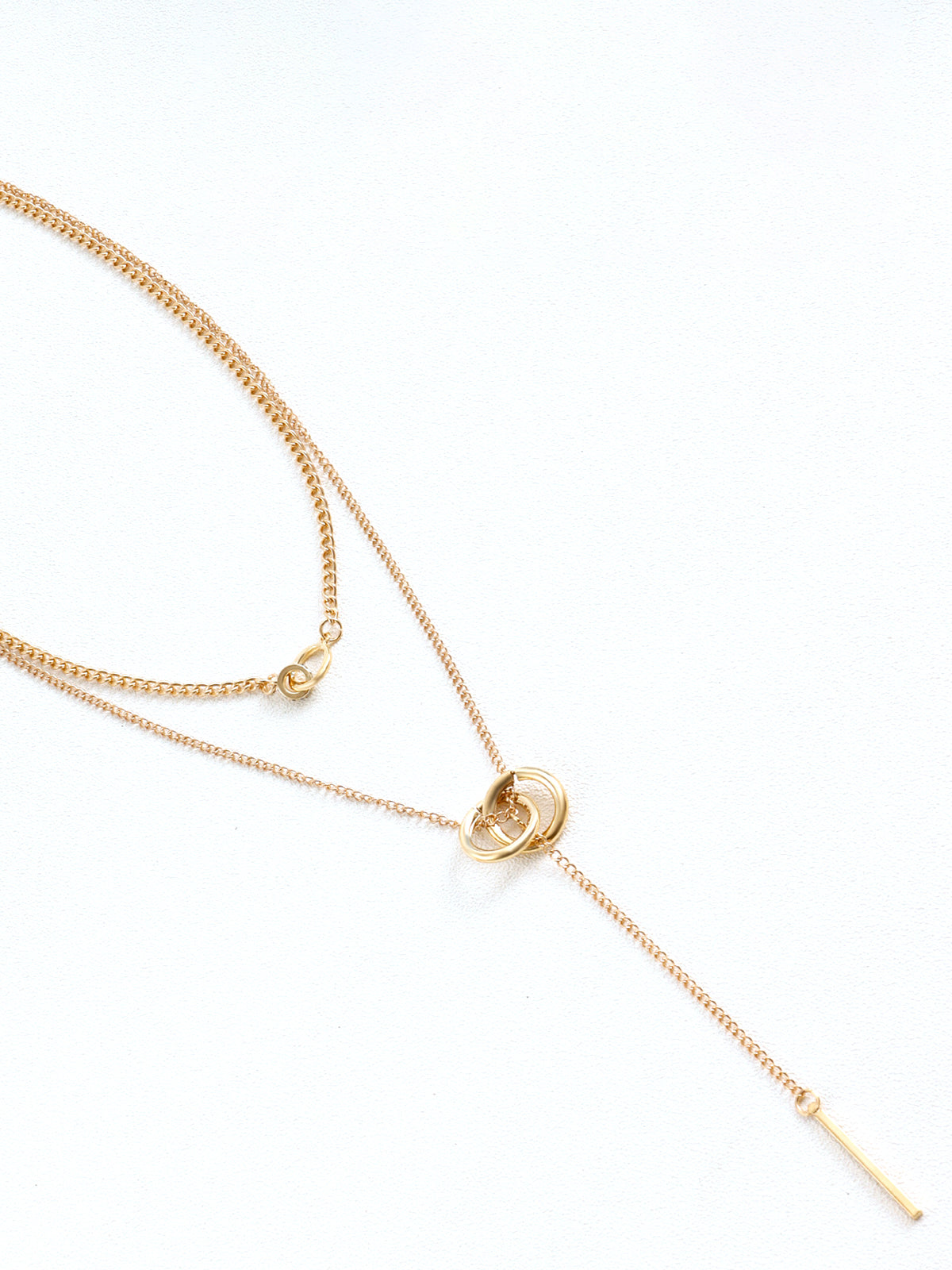 Double Circle Tassel Kolye
