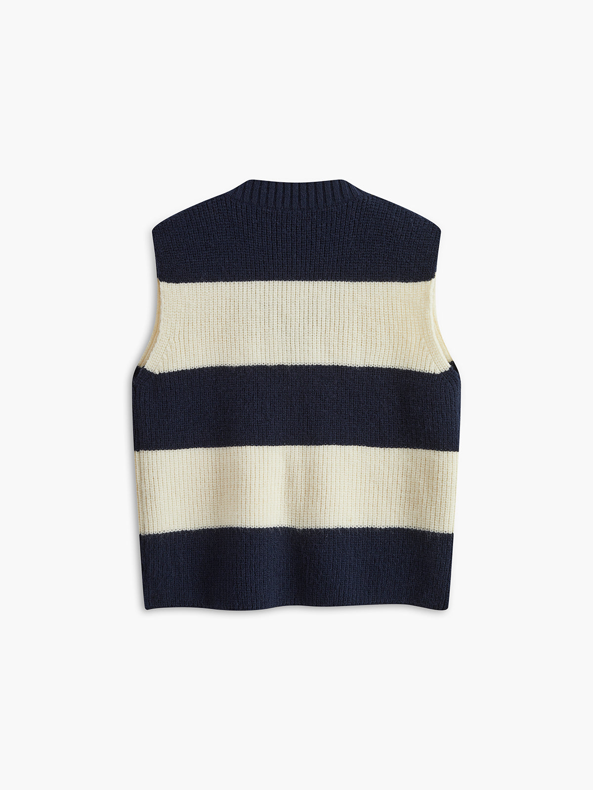 V-Neck Striped Sweater Yelek