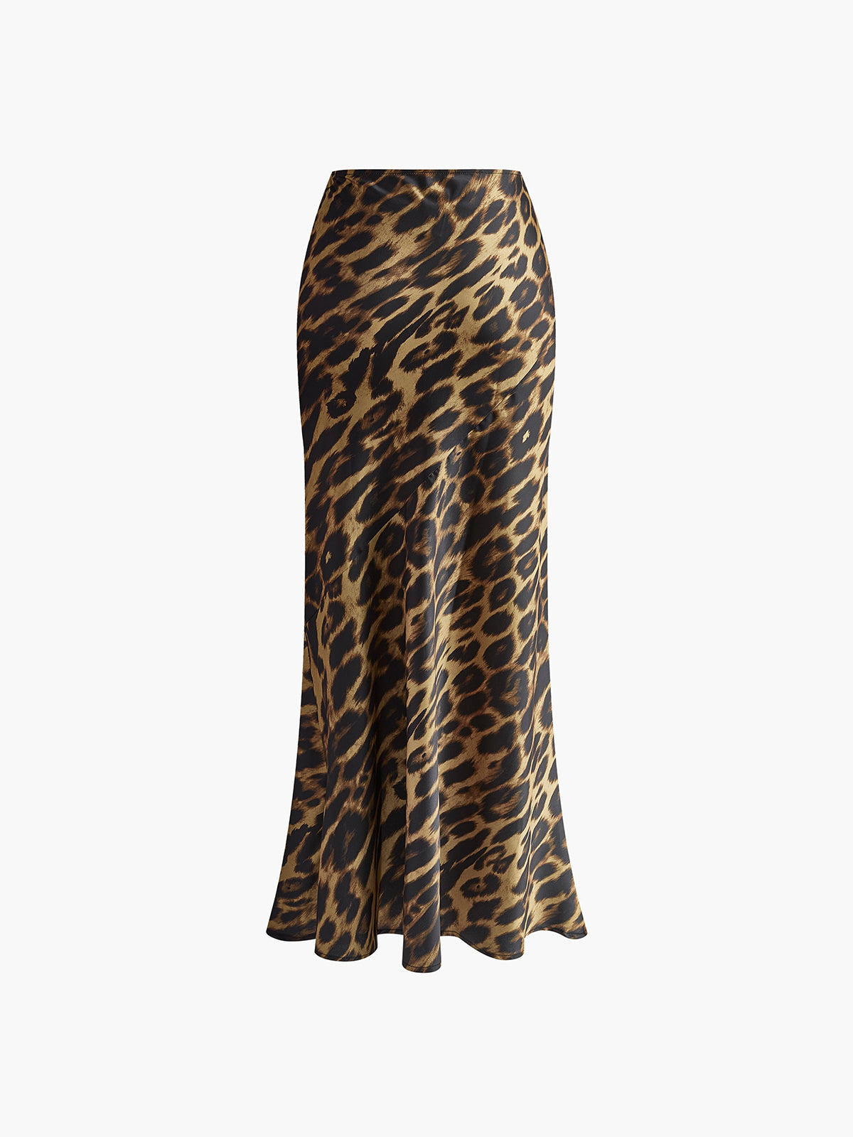 Slim Leopard Print Maxi Etek