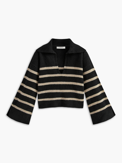 Oversize Striped Pullover Kazak