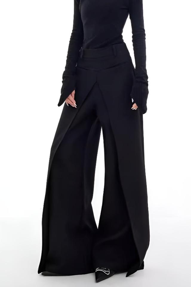 Casual Wide-Leg Thin Pantolon