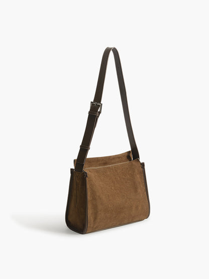 Causal Bucket Zipper Tote Çanta