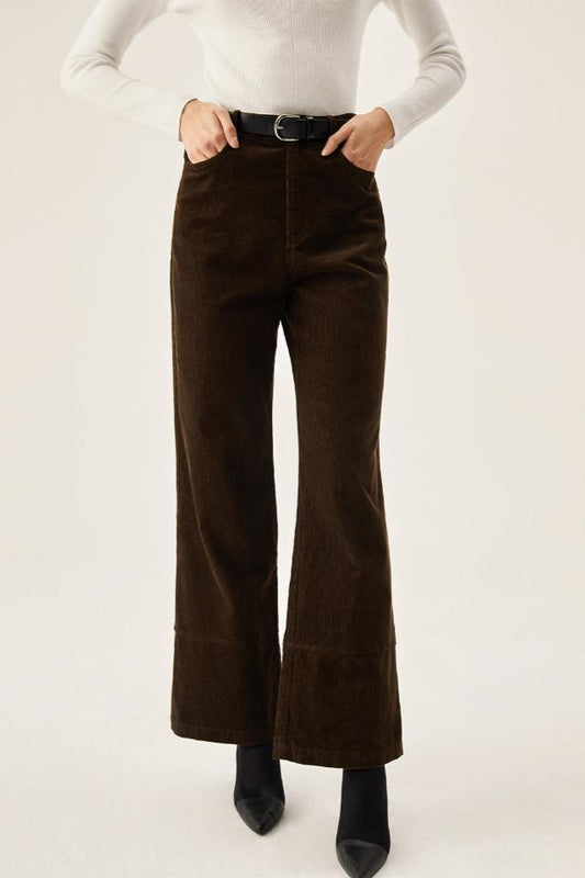 Corduroy Wide Leg Pocket Pantolon