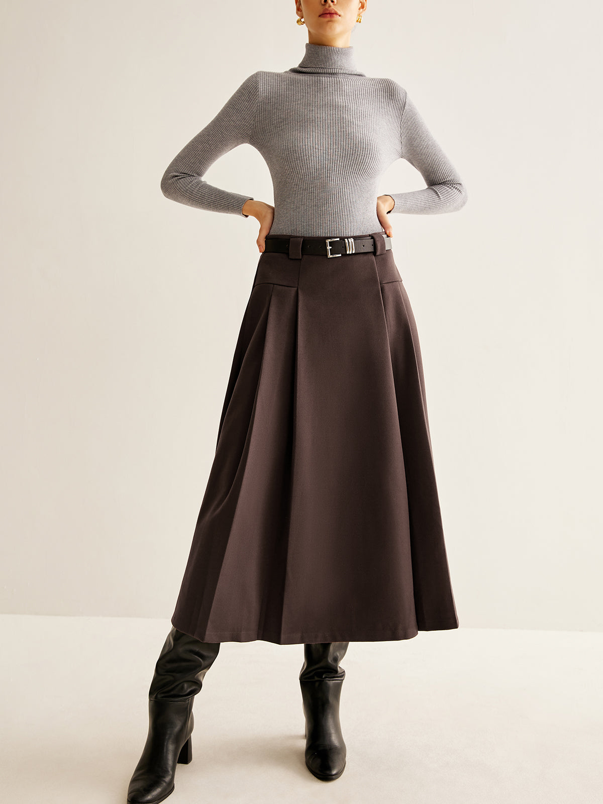 Utility Pleated Belted Etek