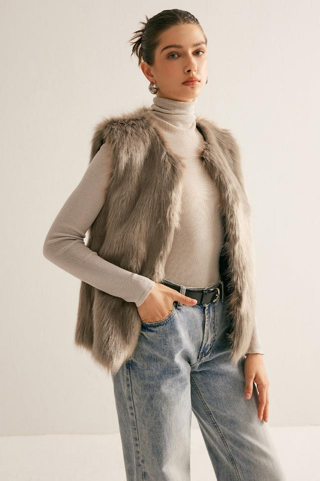 Leisure Faux Fur Yelek