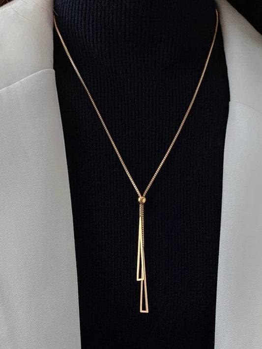 Golden Lariat Tassel Kolye