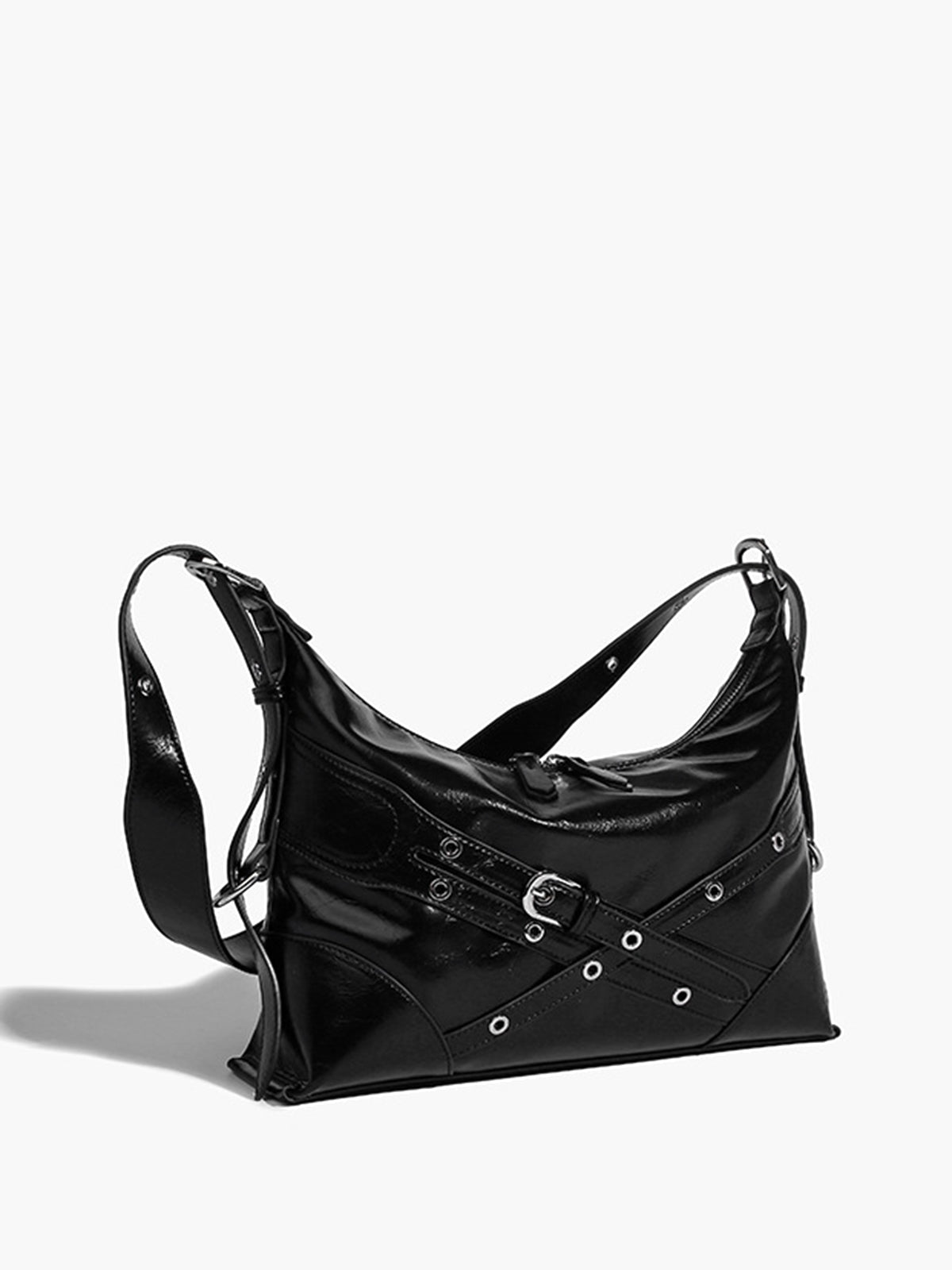 Adjustable Strap Zipper Tote Çanta