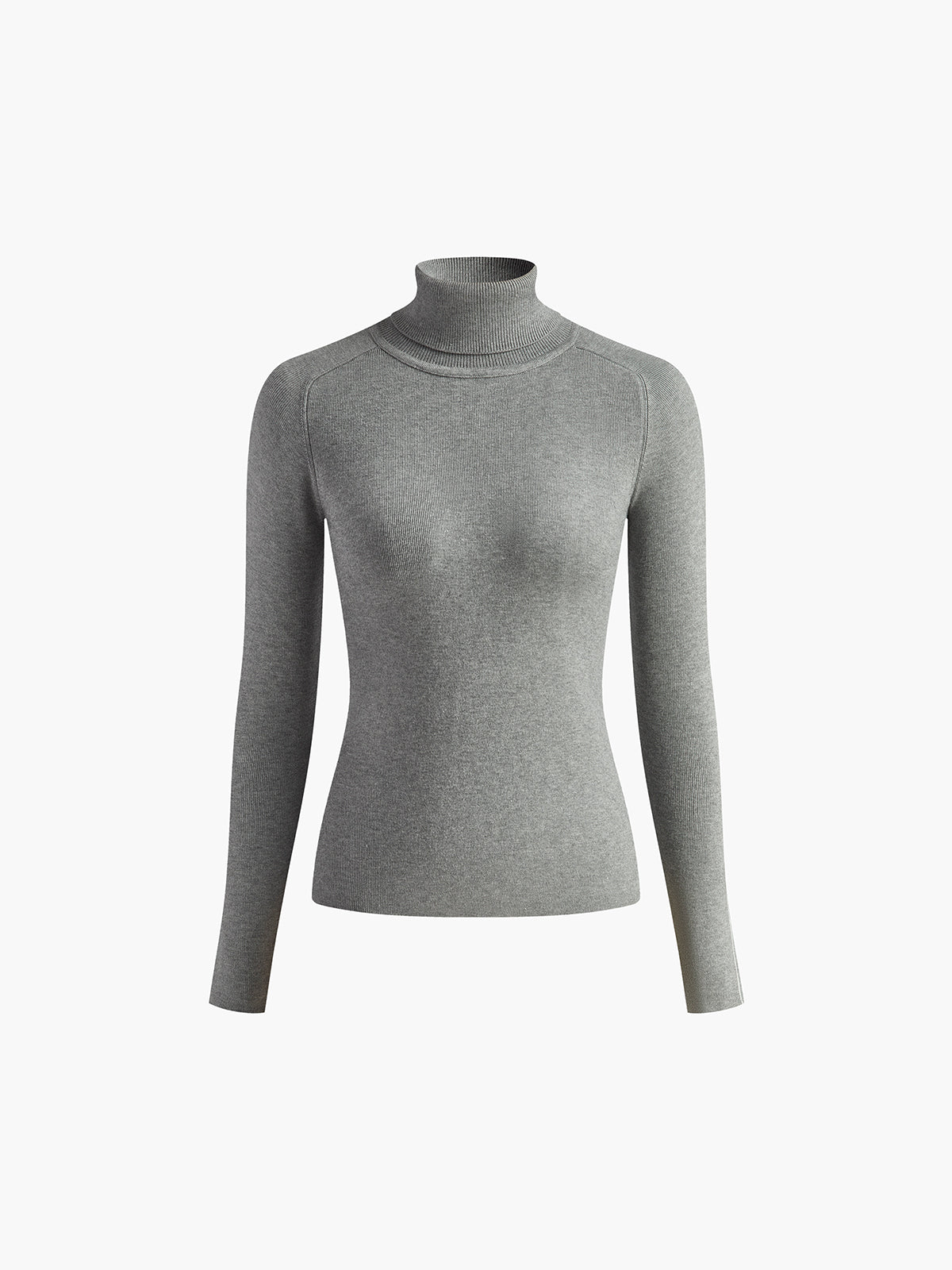 Contrast Piping Turtleneck Kazak