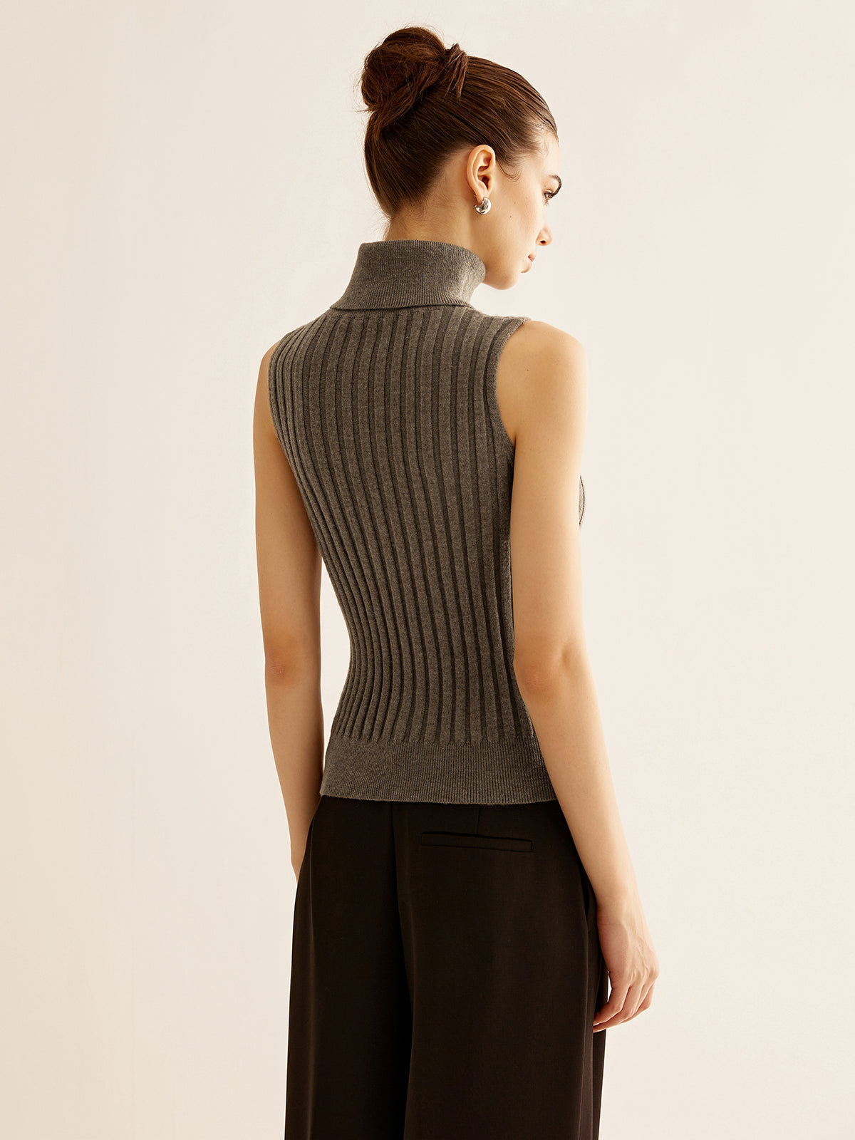 Wool-Blend Turtleneck Sweater Yelek