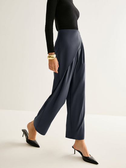 Asymmetrical Wide-Leg Pantolon