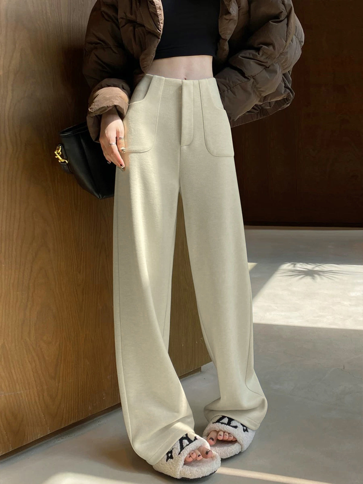 Casual Corduroy Pants Without Pantolon