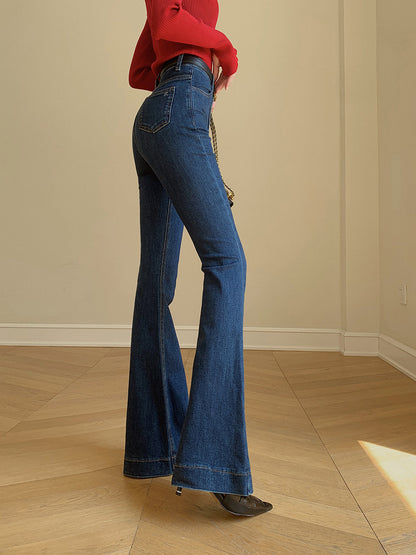 Denim Slim Bootcut Kemersiz Kot Pantolon