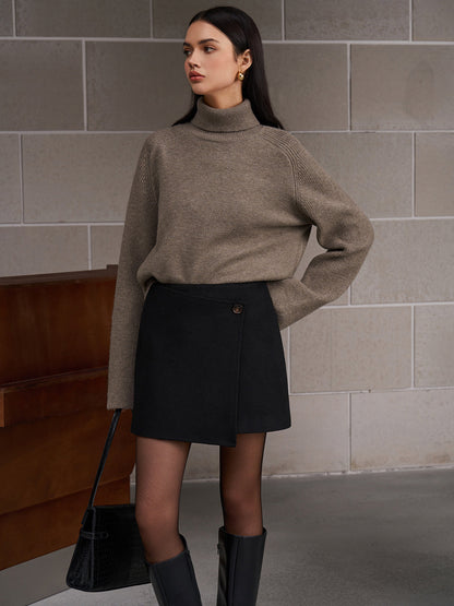 Ribbed Turtleneck Short Kazak