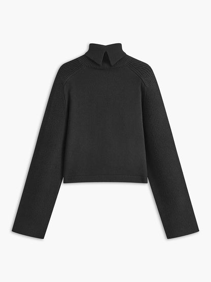 Ribbed Turtleneck Short Kazak